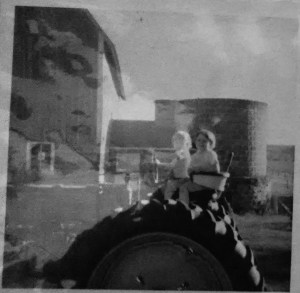 Becky and Debbie on tractor_edited